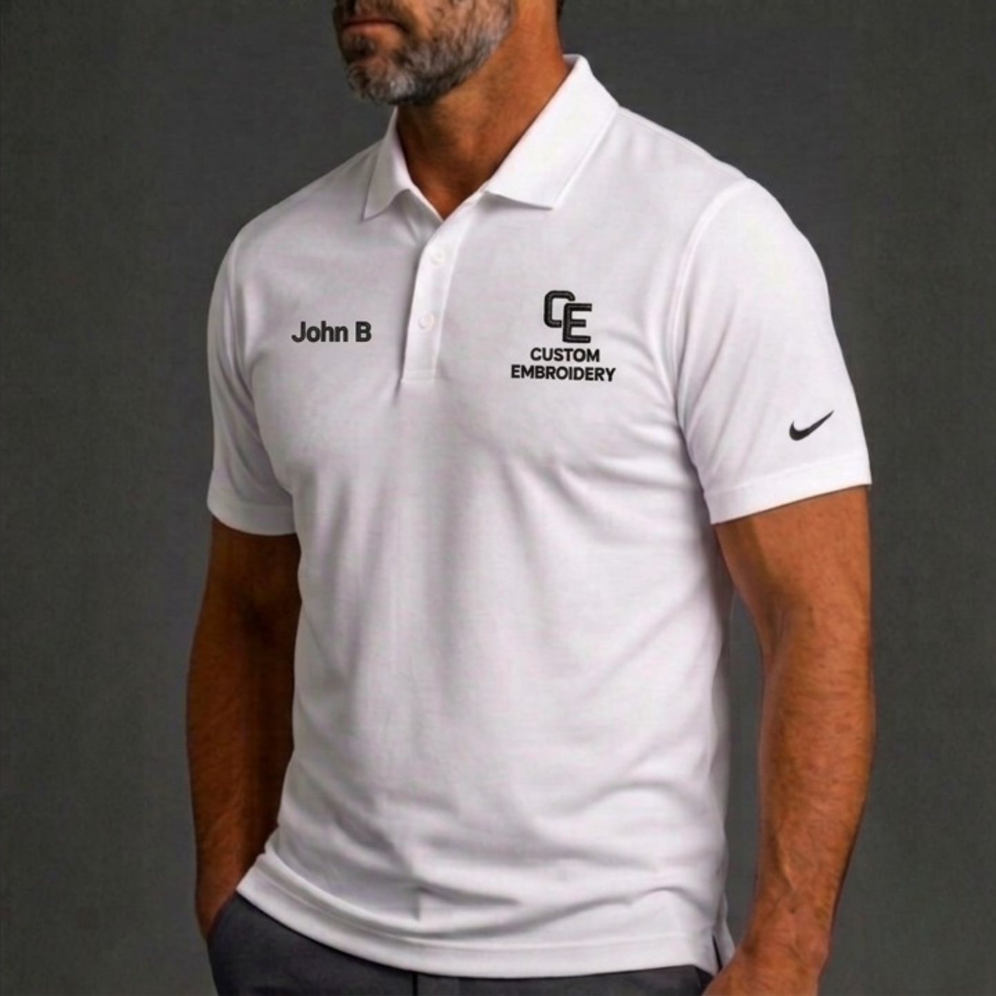 Polo Shirt With Embroidery | Nike Embroidery Polo | Port Authority Polo | Customize it With Your Logo & Your Name