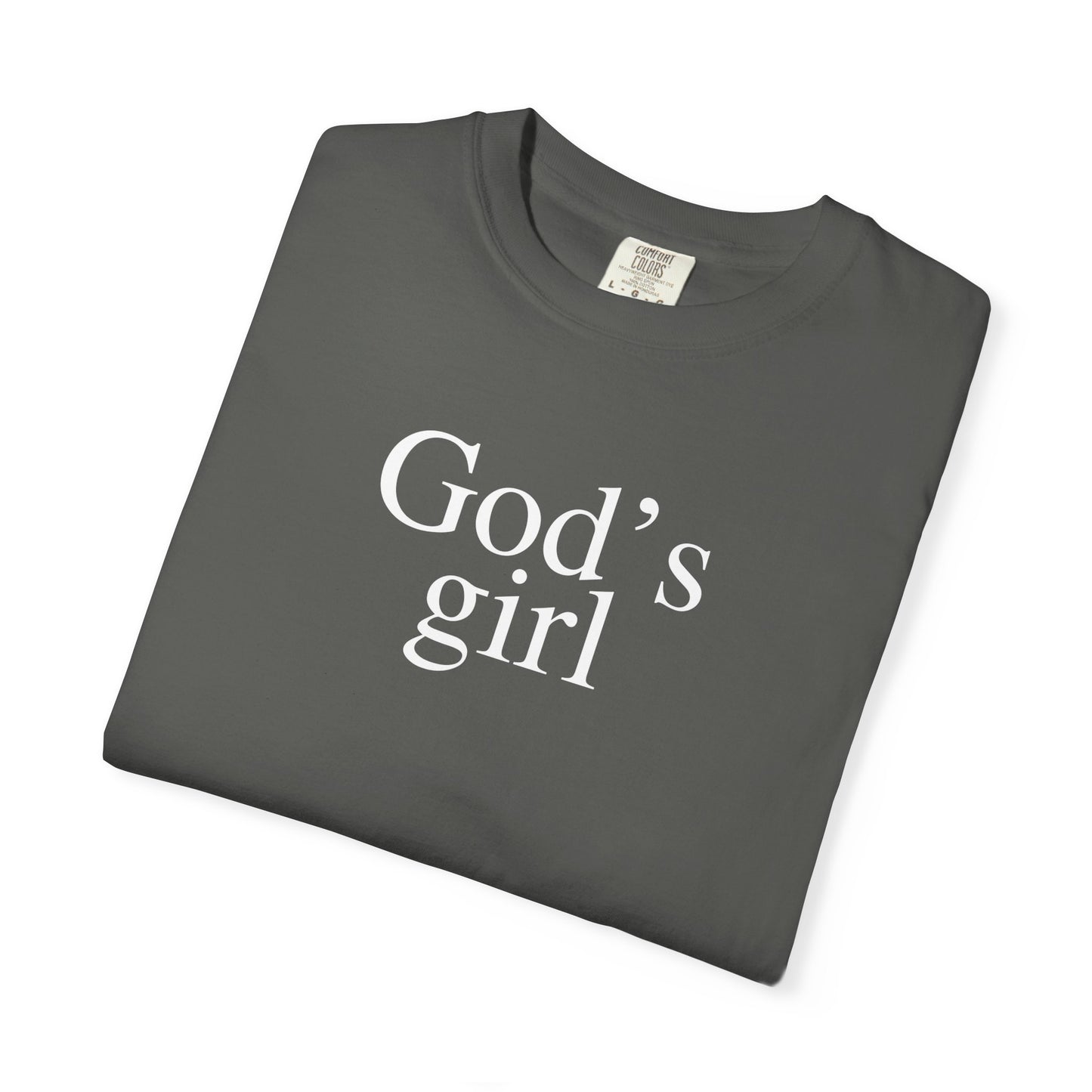 God’s Girl Shirt | Christian Faith Tee | Jesus Shirt | Custom Comfort Colors Graphic Tee | Church Shirt - Staggs Styles Co