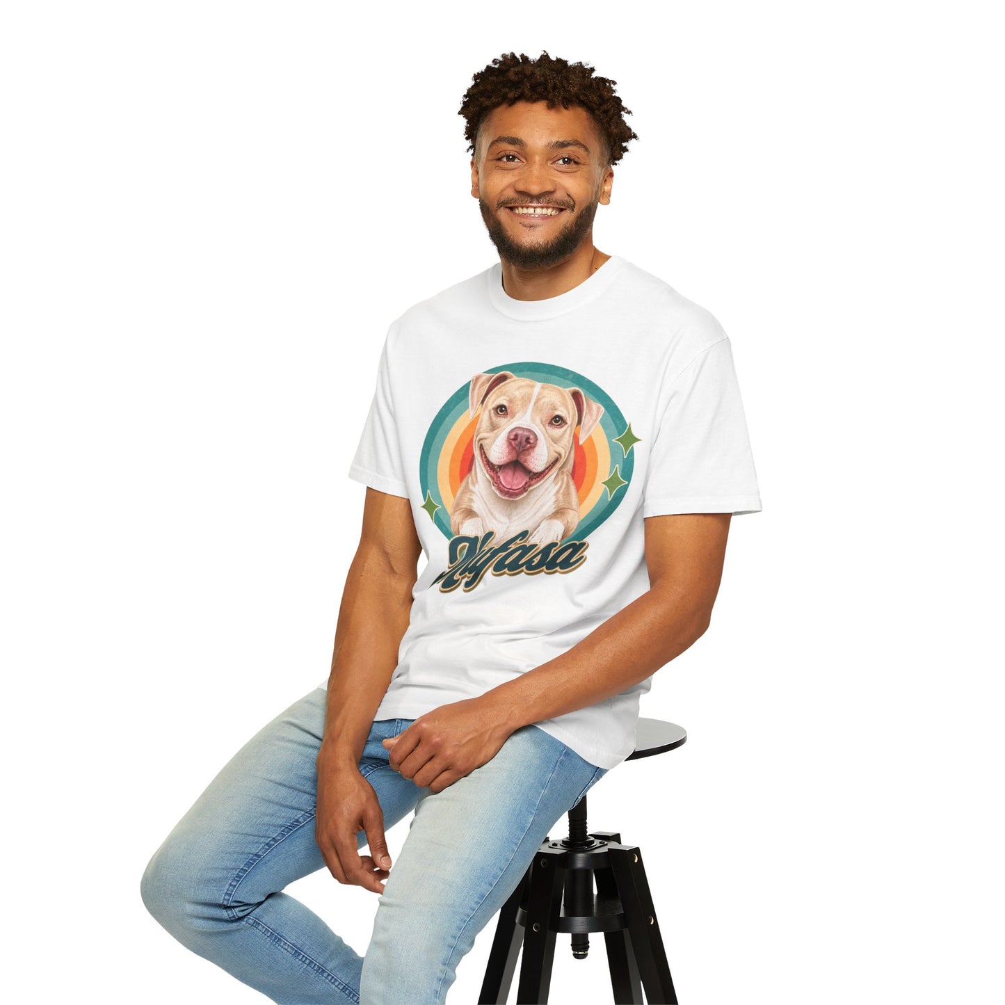 Custom Dog Shirt, Personalized Pet Shirt, Custom Dog Portrait Tee, Pet Face Shirt, Dog Mom Gift, Pitbull Shirt, Comfort Colors Shirt, Gift for Dog Lover