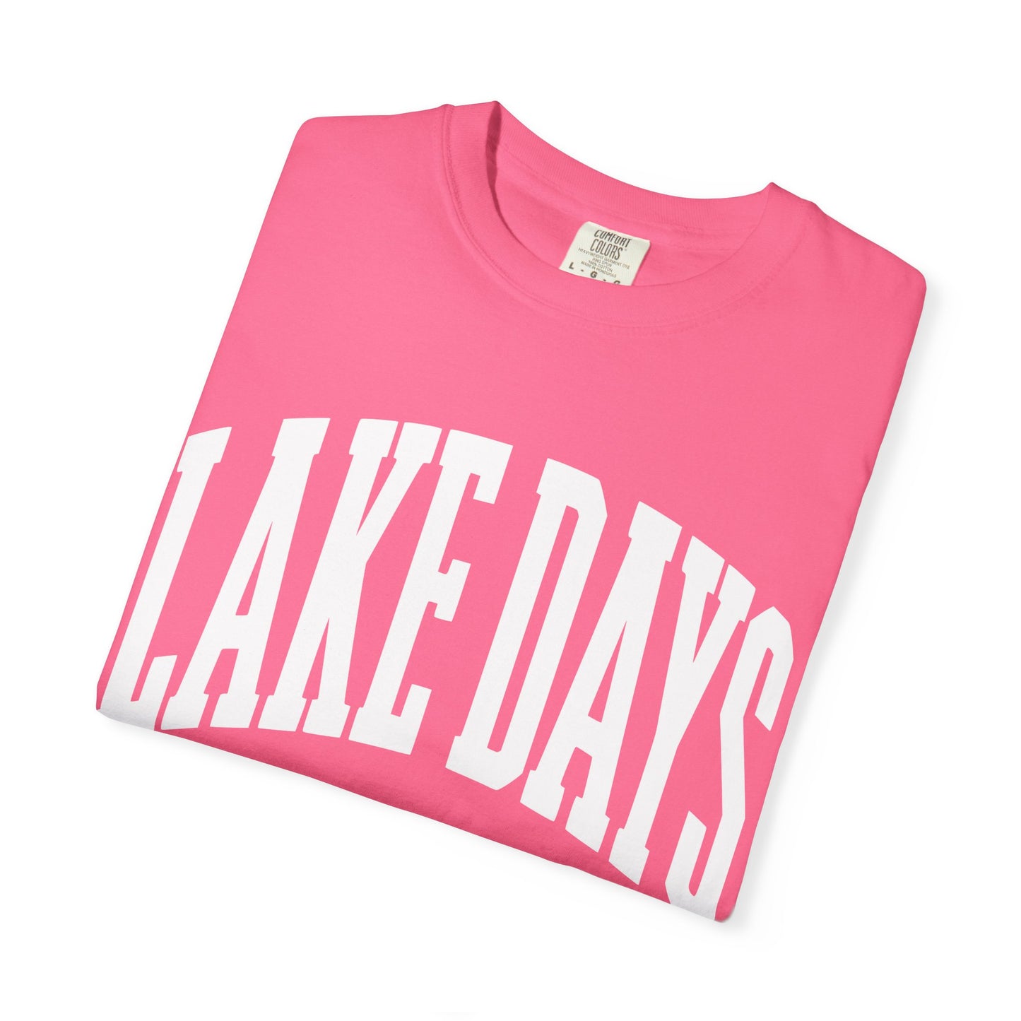 Lake Days, Summer Graphic Tee, Oversized Tee, Custom Comfort Colors Shirt, River Life Tee, Trendy Summer Shirt