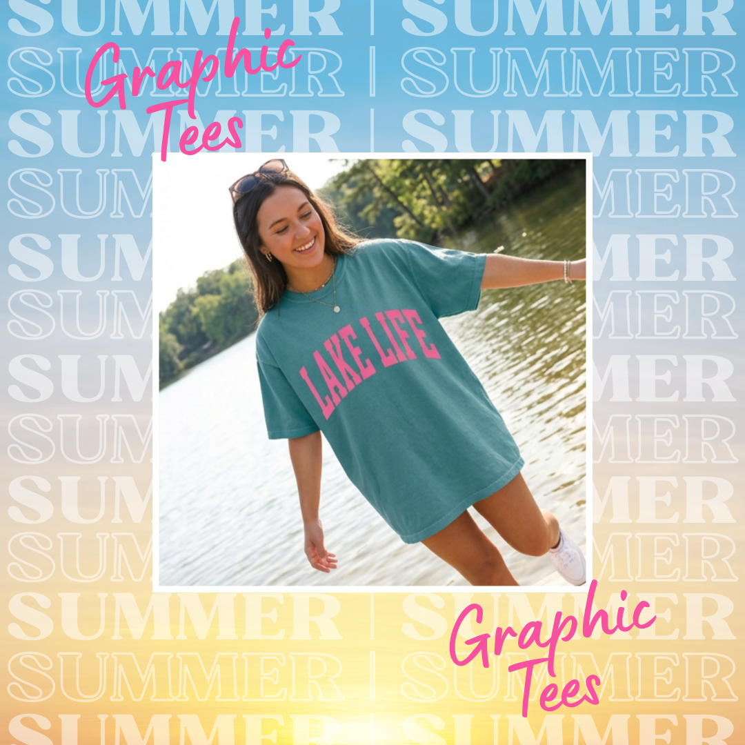 Lake Life Shirt, Kayak Life Tee, Float Trip Shirt, Summer Graphic Varsity Tee, Oversized Tee, Comfort Colors Shirt, River Life Tee, Trendy Summer Shirt