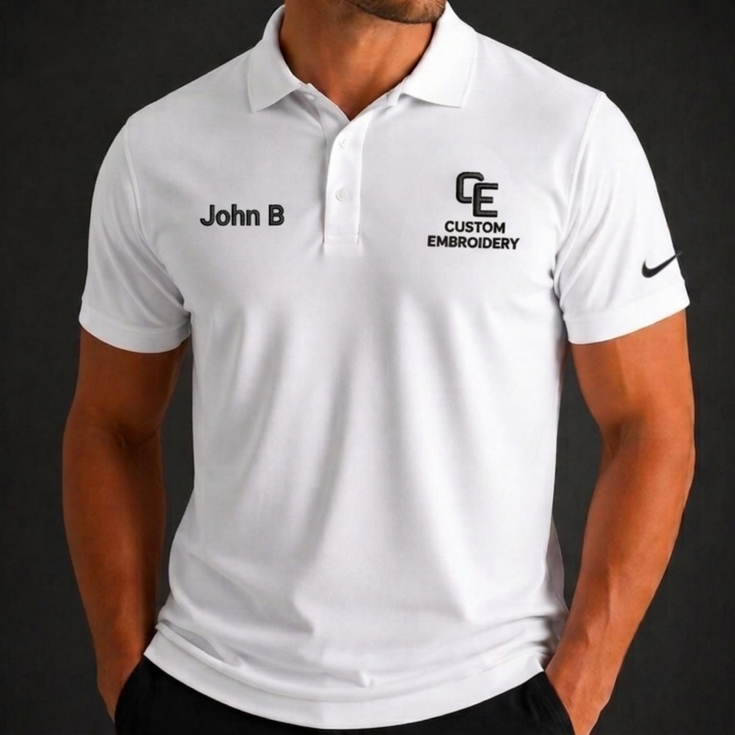 Polo Shirt With Embroidery | Nike Embroidery Polo | Port Authority Polo | Customize it With Your Logo & Your Name
