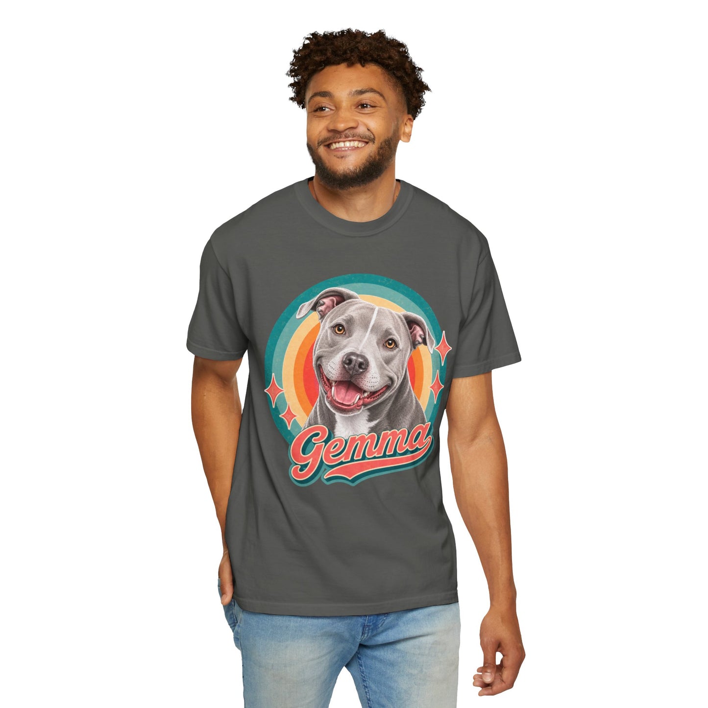 Custom Dog Shirt, Personalized Pet Shirt, Custom Dog Portrait Tee, Pet Face Shirt, Dog Mom Gift, Pitbull Shirt, Comfort Colors Shirt, Gift for Dog Lover
