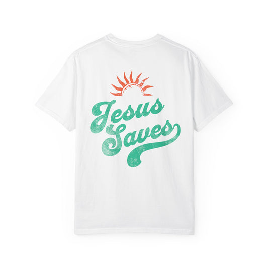 Jesus Saves Tee, Christian Tee, Church Wear, Vacation Tee, Soft Cotton T-shirt