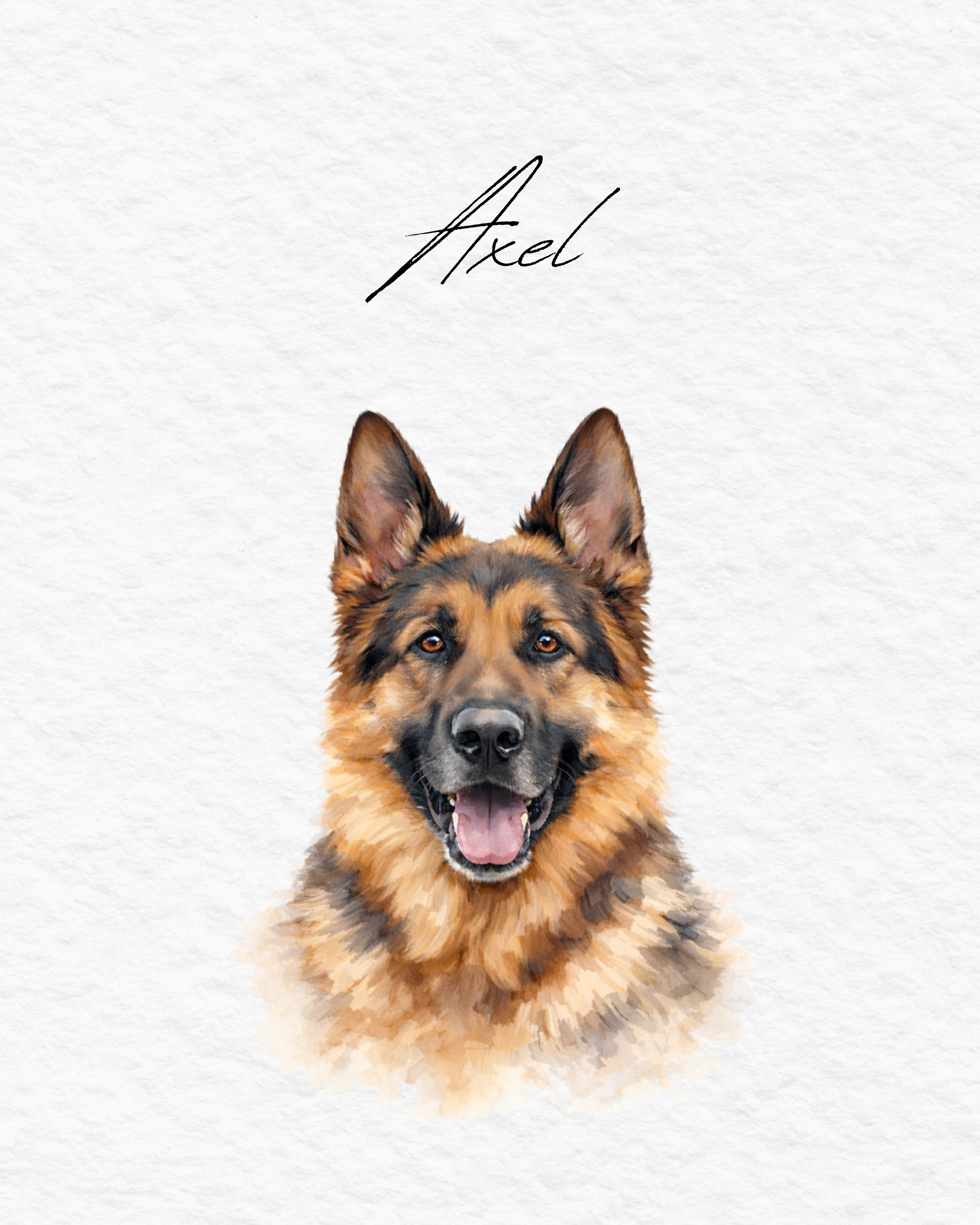 Custom Pet Portraits, Your Pet Sketch, Personalized Digital Dog Portraits, Personalized Pitbull, Bully, Pittie, Dog Portrait, Watercolor Pet Painting, Pet Memorial Art - Staggs Styles Co