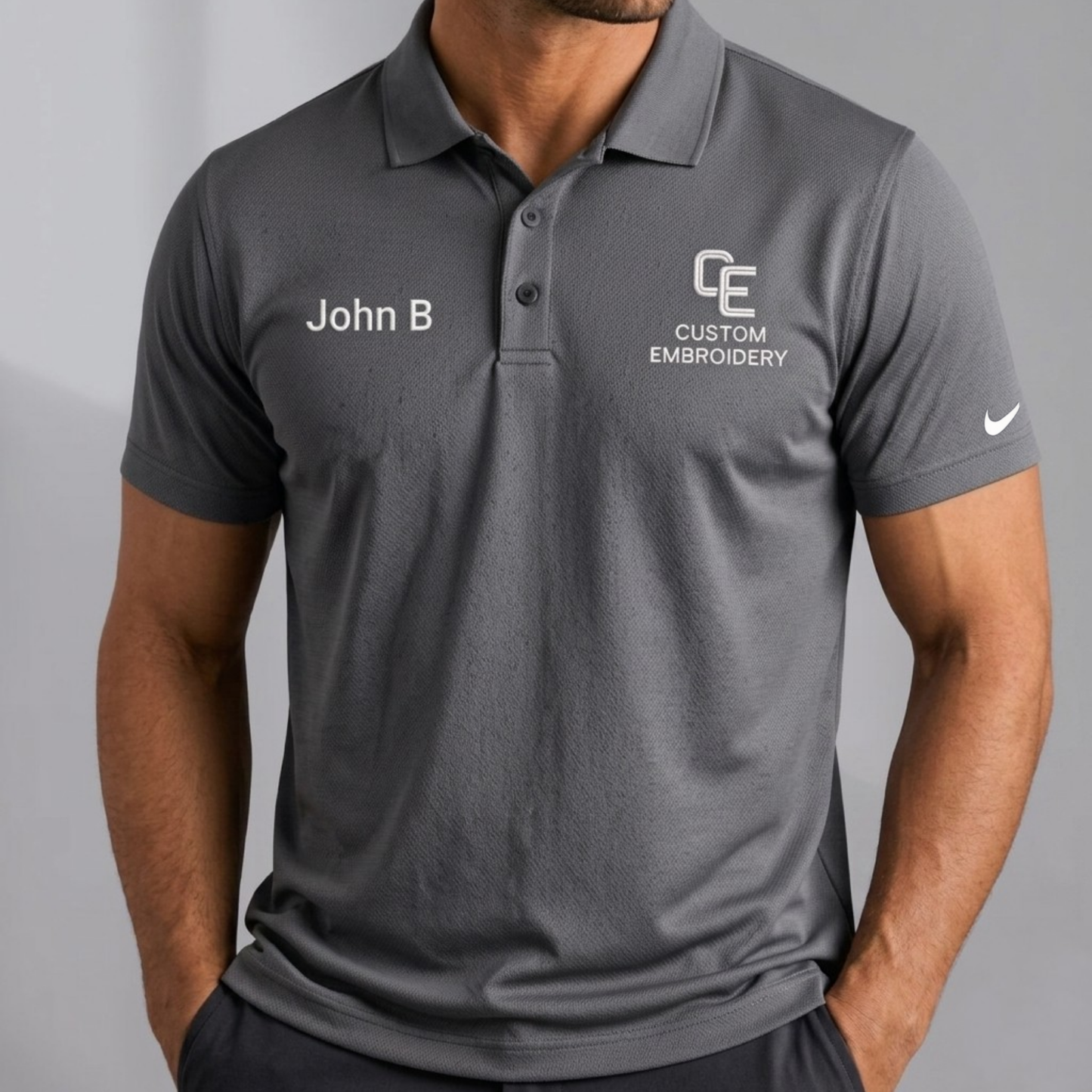 Polo Shirt With Embroidery | Nike Embroidery Polo | Port Authority Polo | Customize it With Your Logo & Your Name