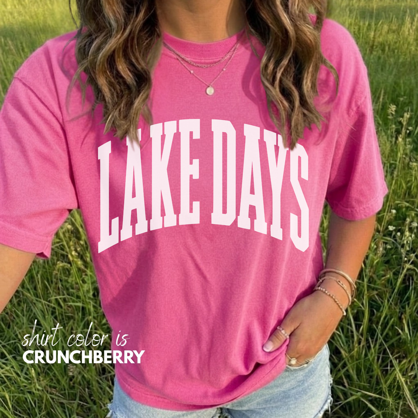 Lake Days, Summer Graphic Tee, Oversized Tee, Custom Comfort Colors Shirt, River Life Tee, Trendy Summer Shirt