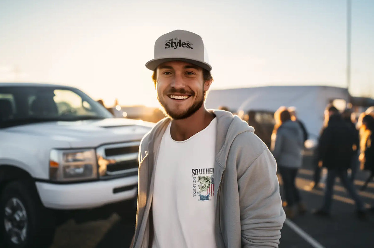 Embroidered Trucker Cap - Staggs Styles Custom Design, Dad Gift, Fathers Day Gift