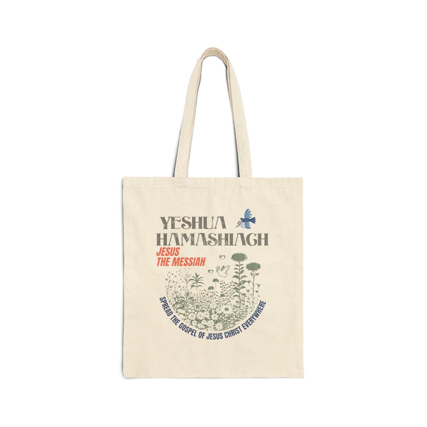 Christian Inspirational Custom Cotton Canvas Tote Bag, Eco-Friendly Shopping Bag, Religious Gift, Scripture Tote, Everyday Carryall